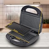 Belaco 2 Slice Sandwich Maker 750W Non-Stick Easy Clean Triangle view 7