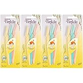 Tinkle Dermaplaning Tool 12ct, Dermaplane Razor for Women, Safe and Easy Peach Fuzz Remover, Eyebrow Trimmer with Protective Cover (4 Packs of 3)
