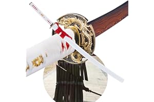 OKSs Real Katana Hand Forged with High Carbon Steel Handmade Full Tang Sharp Blade Japanese Samurai Sword¡­