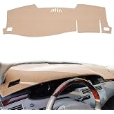 Dash Cover Mat Custom Fit for Toyota Avalon 2005 2006 2007 2008 2009 2010 with Cutout for Speaker, Dashboard Cover Pad Carpet Protector (05-10 Beige)