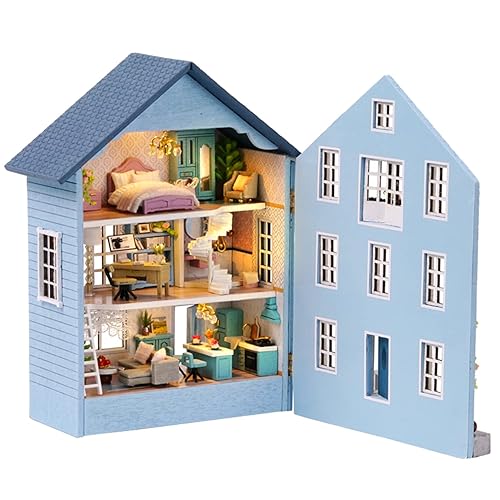 Roroom DIY Miniature and Furniture Dollhouse Kit,Mini 3D Wooden
