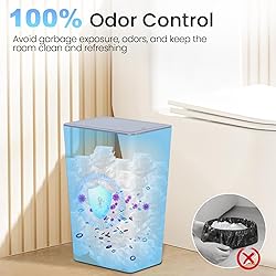 RTWDKFQ 4 Gallon Bathroom Small Trash Can with