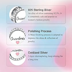 Alstade Grandma Charm 925 Sterling Silver Charms