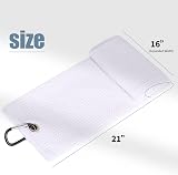 Mile High Life Golf Towel Tri Fold 16x21 Premium Microfiber Carabiner view 6