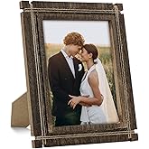 Hiwhy Picture Frames 6x8 Rustic Photo Frame Wood Picture Frame Farmhouse Decor for Wall Mount and Tabletop Display Farmhouse Decor Darkbrown
