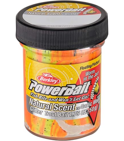 Appât Berkley PowerBait Pour Truite - Pot 1,75 Oz Parfum Sherbet Pailleté - Neuf
