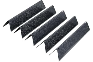 WEBROIL 7636 Flavorizer Bars for Weber GS4 Spirit 2 Spirit I 300 Series Spirit E310 S310 E320 S320 Gas Grill with Front Control Knobs,Replacement Part for Weber 69797,5 Pack Porcelain Enameled Flavor Bars