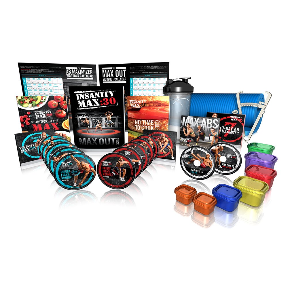 Insanity Max Out Beachbody Shaun T's Insanity MAX:30 Deluxe Kit