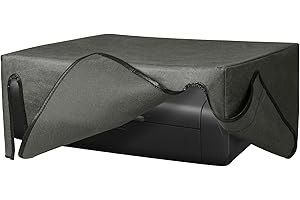 kwmobile Dust Cover Compatible with Canon PIXMA TR150 - Printer Case - Fabric Protector Cover - Dark Grey