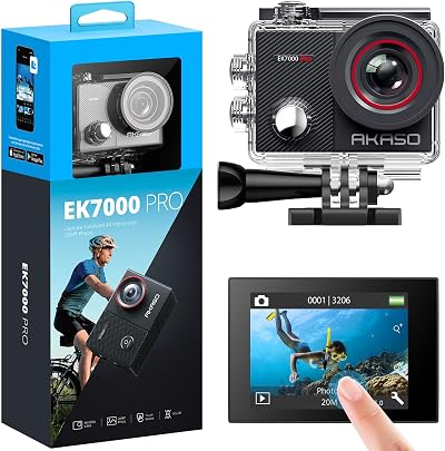 AKASO EK7000 Pro 4K Action Camera Touch Screen EIS Waterproof 131FT w/