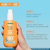 Garnier Ambre Solaire Kids SPF50+ Sun Spray Hydrating Fast Absorbing 150ml view 5