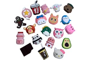 20 Pcs Cable Protector for iPhone/ipad USB Cable, Plastic Cable Protectors Cute Drink Fruit Dinosaur Animals Charging Cable S