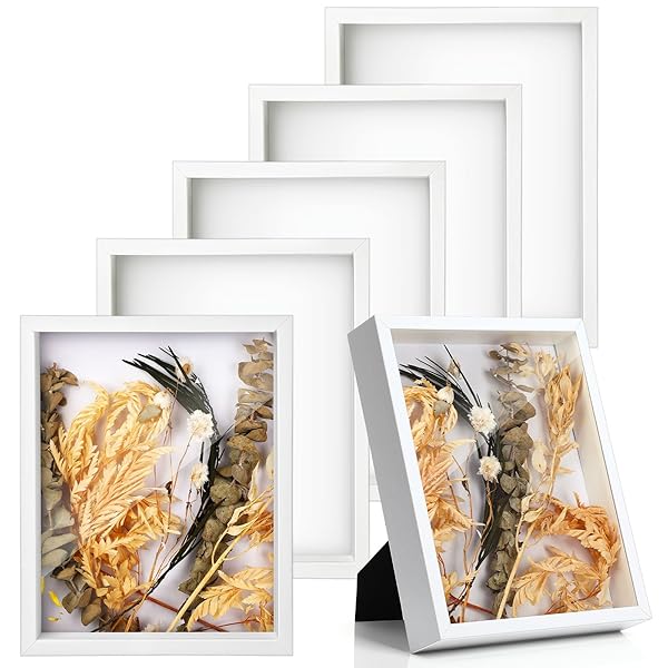 TUANSE 6 PIECES SHADOW BOX PICTURE FRAME SQUARE...