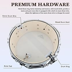 EASTROCK Snare Drum 14X5.5 Inches for Student