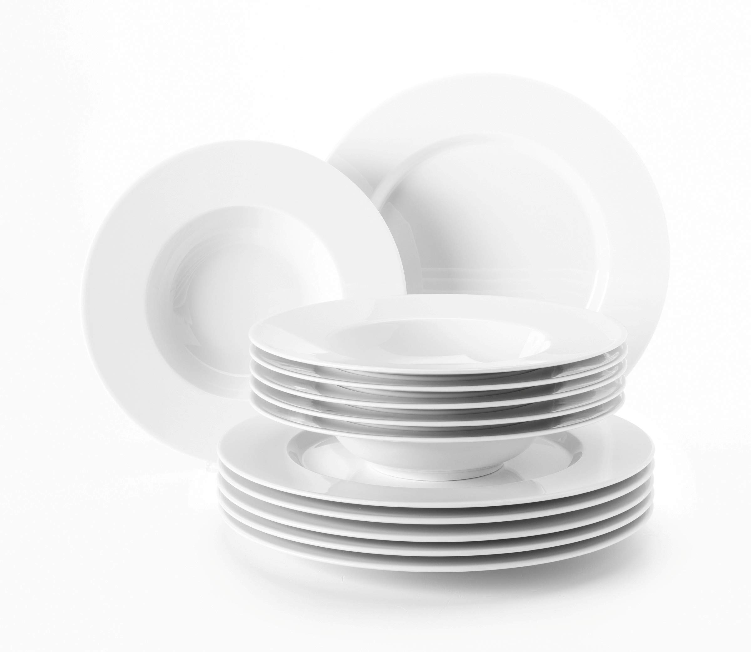 Seltmann Weiden No Limits 001.715182 Dinnerware Set [12 Pieces] White