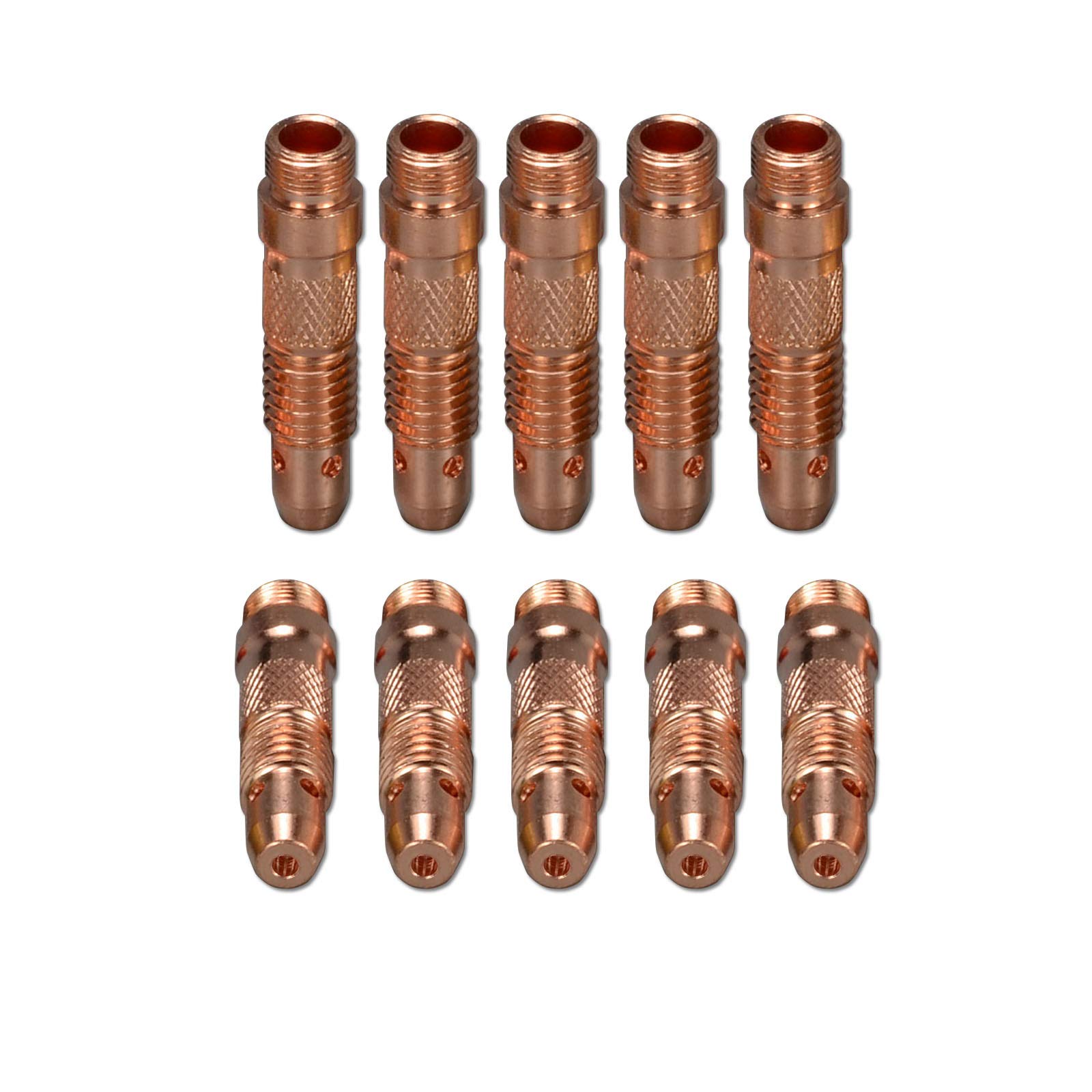 RIVERWELD TIG Collet Bodies 10N32 2.4mm Orifice for QQ300 PTA DB SR WP 17 18 26 TIG Welding Torch Pack of 10