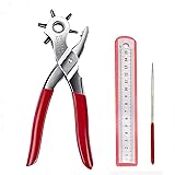 Adorox Heavy Duty Belt Hole Puncher for Leather