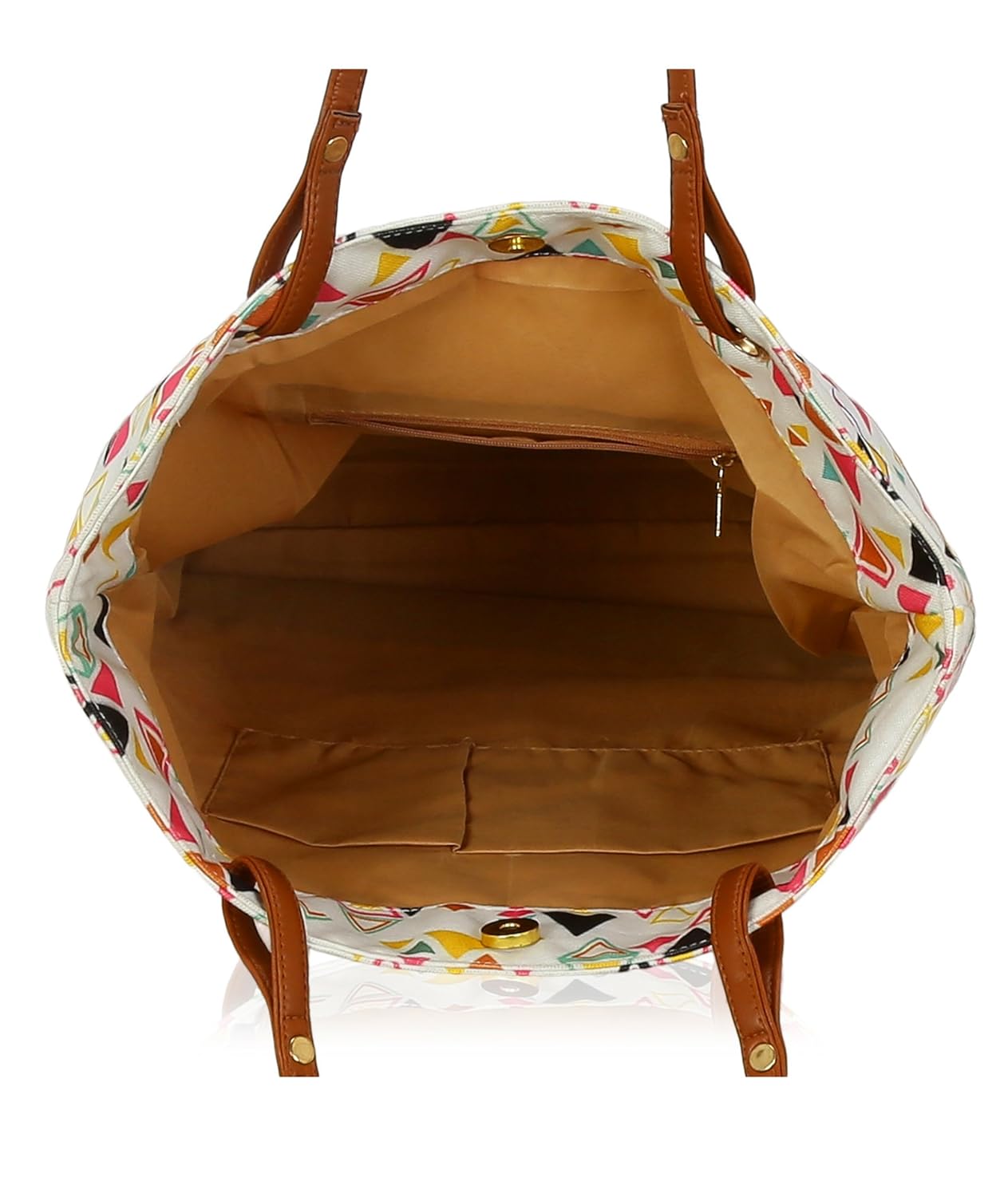 kleio women's canvas pu big tote bags(white, eco2009kl-tri)