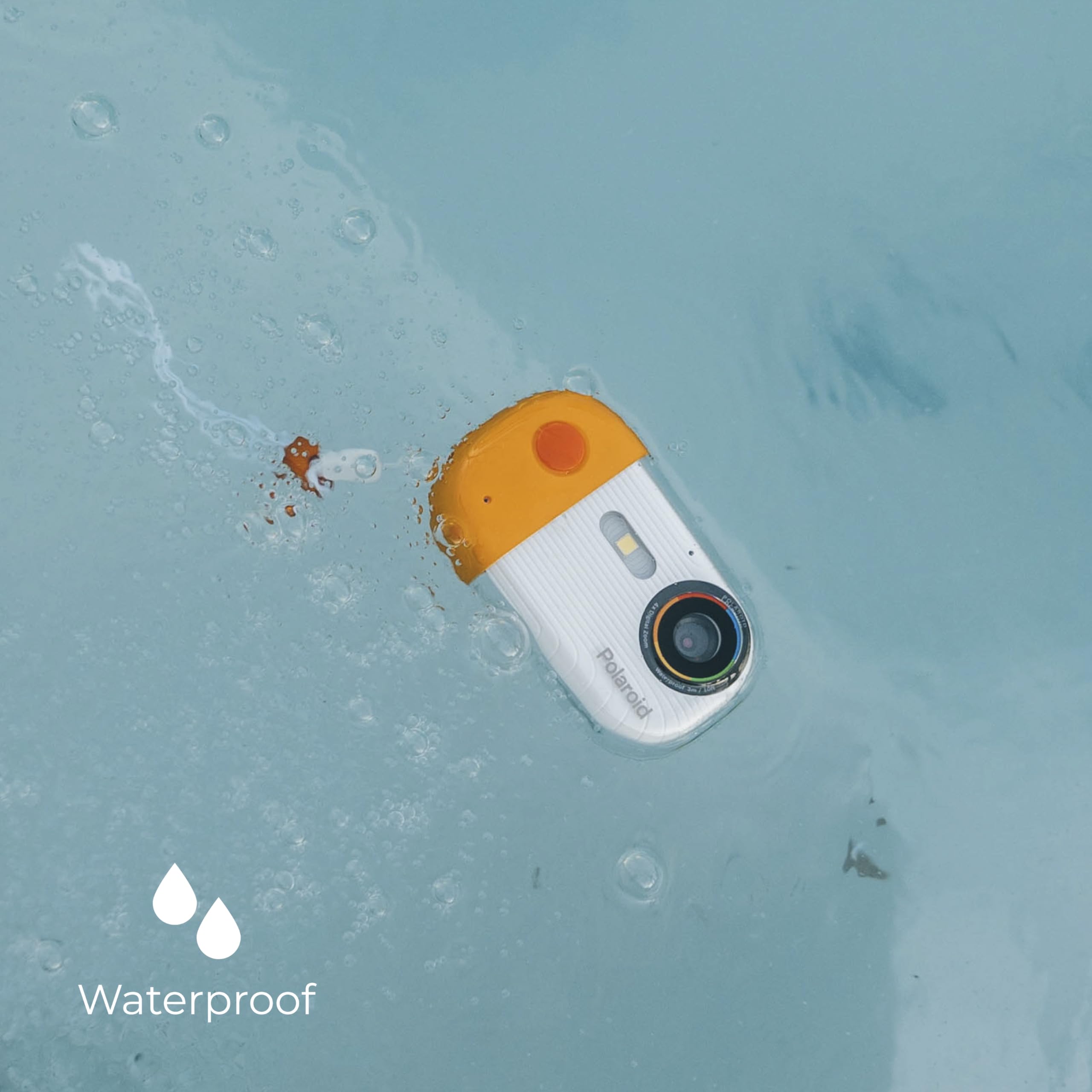 Polaroid Underwater Camera - 18MP 4K UHD, Waterproof for Snorkeling & Diving with LCD Display, USB Rechargeable