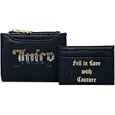 Juicy Couture Bifold Wallet with Pullout Card Holder (Liquorice w/Ombre Stones)