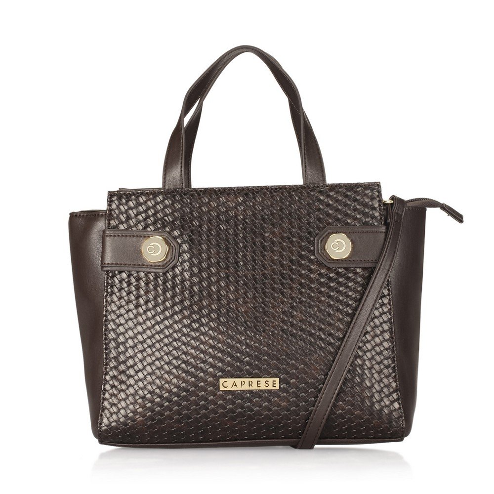 caprese women's satchel (brown)