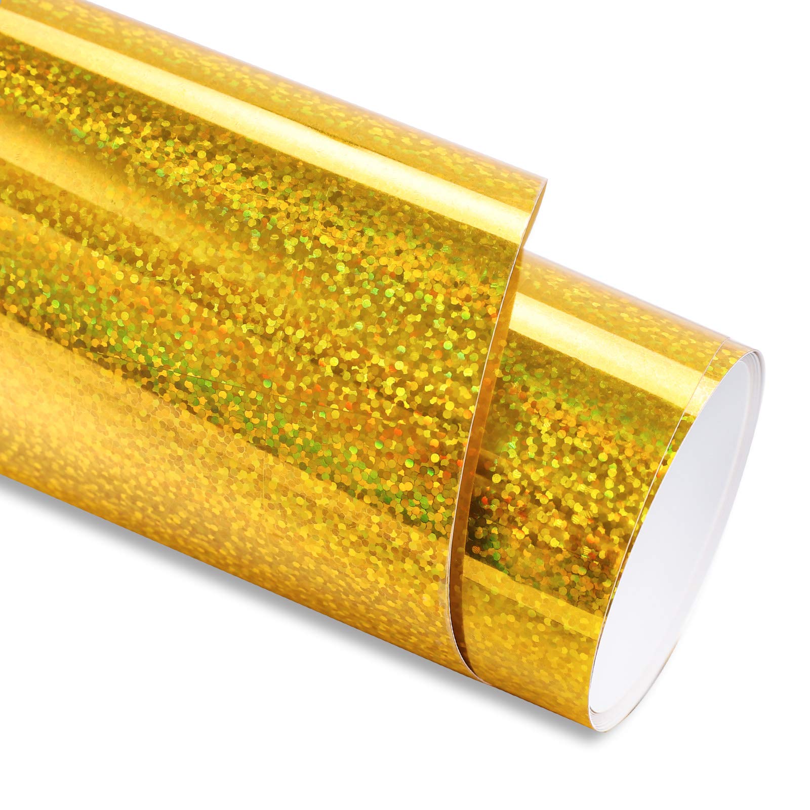 GIRAFVINYL Holographic Gold Vinyl - 12" x6ft Gold