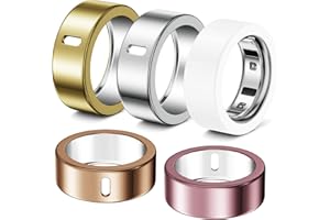 Hexasider 5 Pack Ultra-Thin Cover Compatible with Oura Ring Gen 4/Oura Ring Gen 3 Horizon/Heritage Protector, Abrasion-Resistant TPU Case for Women Men Working Out Gym Accessories, Size 8