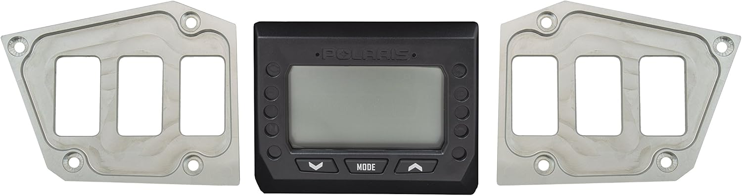 STVMotorsports SDP6GPS-FS Custom Aluminum Dash Panel for 2017-2018 Polaris RZR XP Turbo Edition with GPS Display &ndash; Made 100% in USA (no switches Included) (Silver)