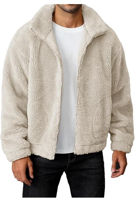 Smith's Workwear Men's Sherpa Lined Sweater Fleece Jacket, Oatmeal Heather,  Medium : Amazon.ca: Clothing, Shoes \u0026 Accessories
