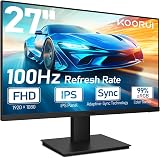 KOORUI 27" FHD IPS Gaming Monitor 100Hz 4ms Speaker VESA HDMI VGA view 1