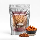 Spicy Chickpeas (Garbanzo Beans) Gourmet Snacks &ndash; 5 OZ &ndash; Crunchy Roasted Chickpeas with Bold Seasoning &ndash; Plant-Based Protein Snack &ndash; Resealable Doypack (5 Ounce, Spicy)