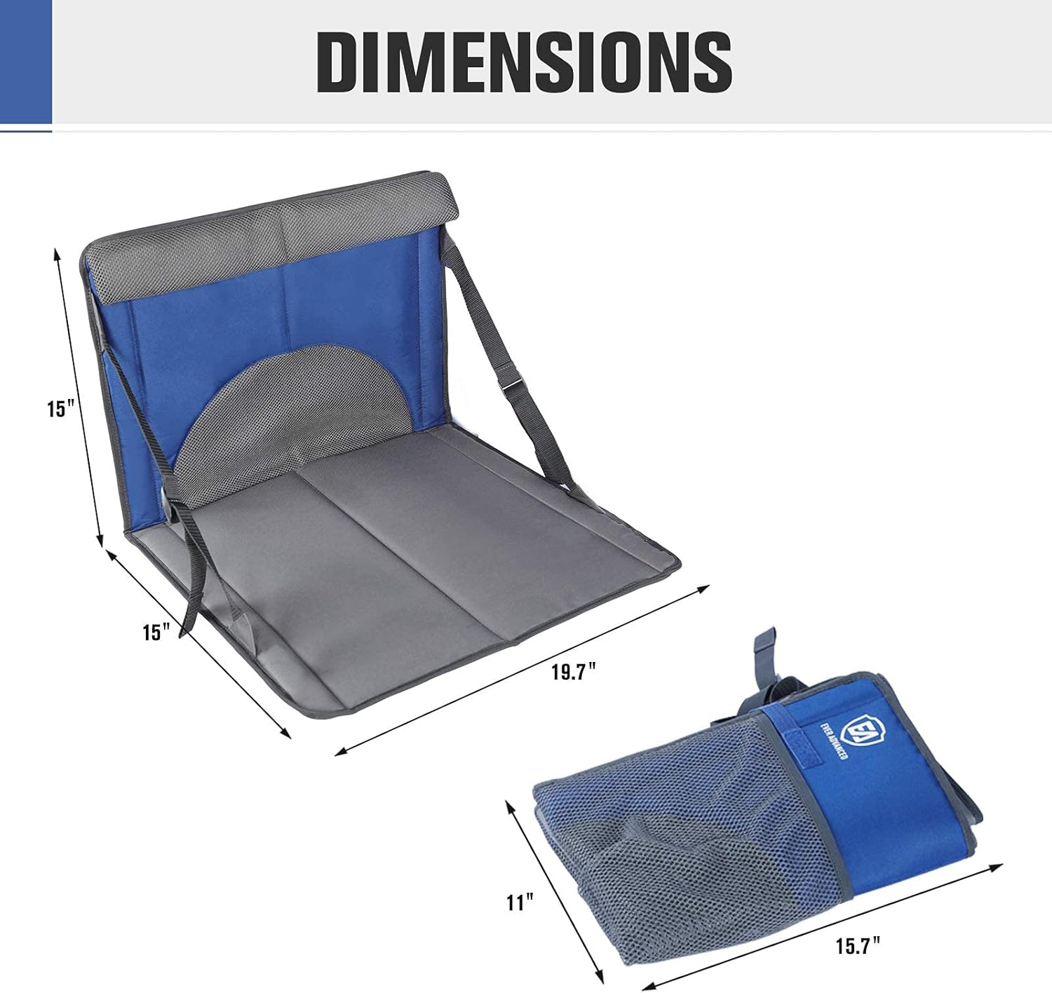 EVER ADVANCED Folding Stadium Seat Cushion Lightweight Stadium Seats for Bleachers and Camp Outdoor : Sports & Outdoors