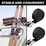 Yizerel Tie Down Straps 4 Pack 12 ft x 1 in Cam Buckle Heavy Duty view 6