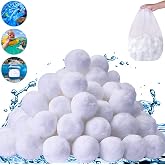 SETHVILL 3.1 lbs Pool Filter Balls for Sand Filter, Eco-Friendly Reusable Pool Fiber Filter Balls Replace Pool Filter Sand, Pool Filter Media Balls for Swimming Pool (Equals 100 lbs Pool Filter Sand)