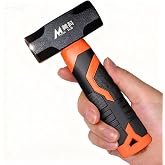 1.25 lb Mini Hammer,Small Hammer Outdoor Camping | Non-slip Rubber Grips,Jewelry Hammer for Metalworking,Crafting Lightweight and Easy to Carry