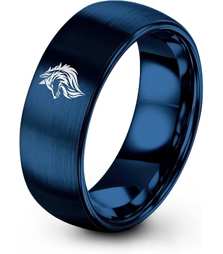 Zealot Jewelry Tungsten Wolf Wolfpack Pack Canine Dog Band Ring