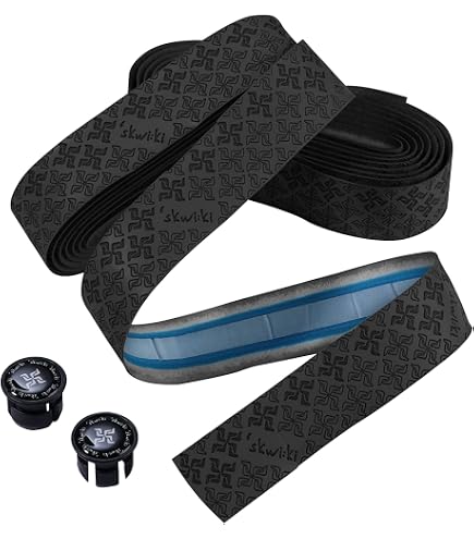 thumbnail image 2 of PATIKIL Bike Handlebar Tape 2-Pack - EVA Carbon Non-Slip Grip With End Plugs 2 of 13