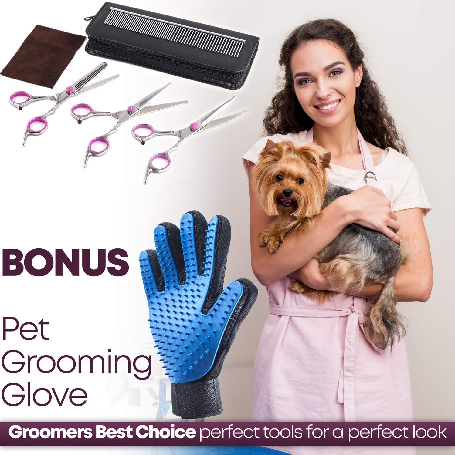 ELMA ALMI Dog Grooming Scissors - Dog Scissors for Grooming, Pet Grooming Scissors, Grooming Scissors for Dogs: Home Improvement