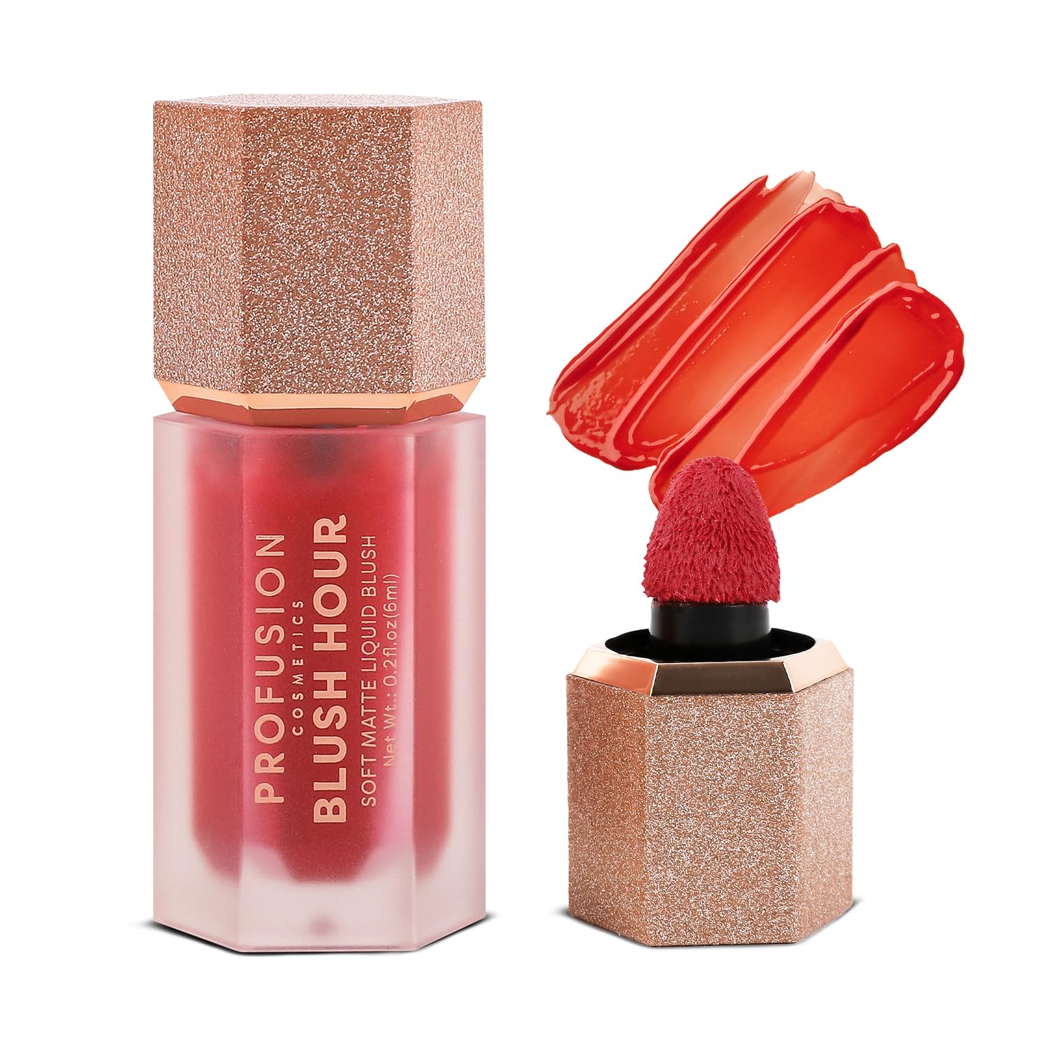 Profusion Cosmetics Blush Hour for Face, Lightweight and Long Wearing Soft Matte Liquid Blush Provides Natural Finish, Creamy Texture Which is Buildable, Essential Beauty Tool for Raising Your Glow