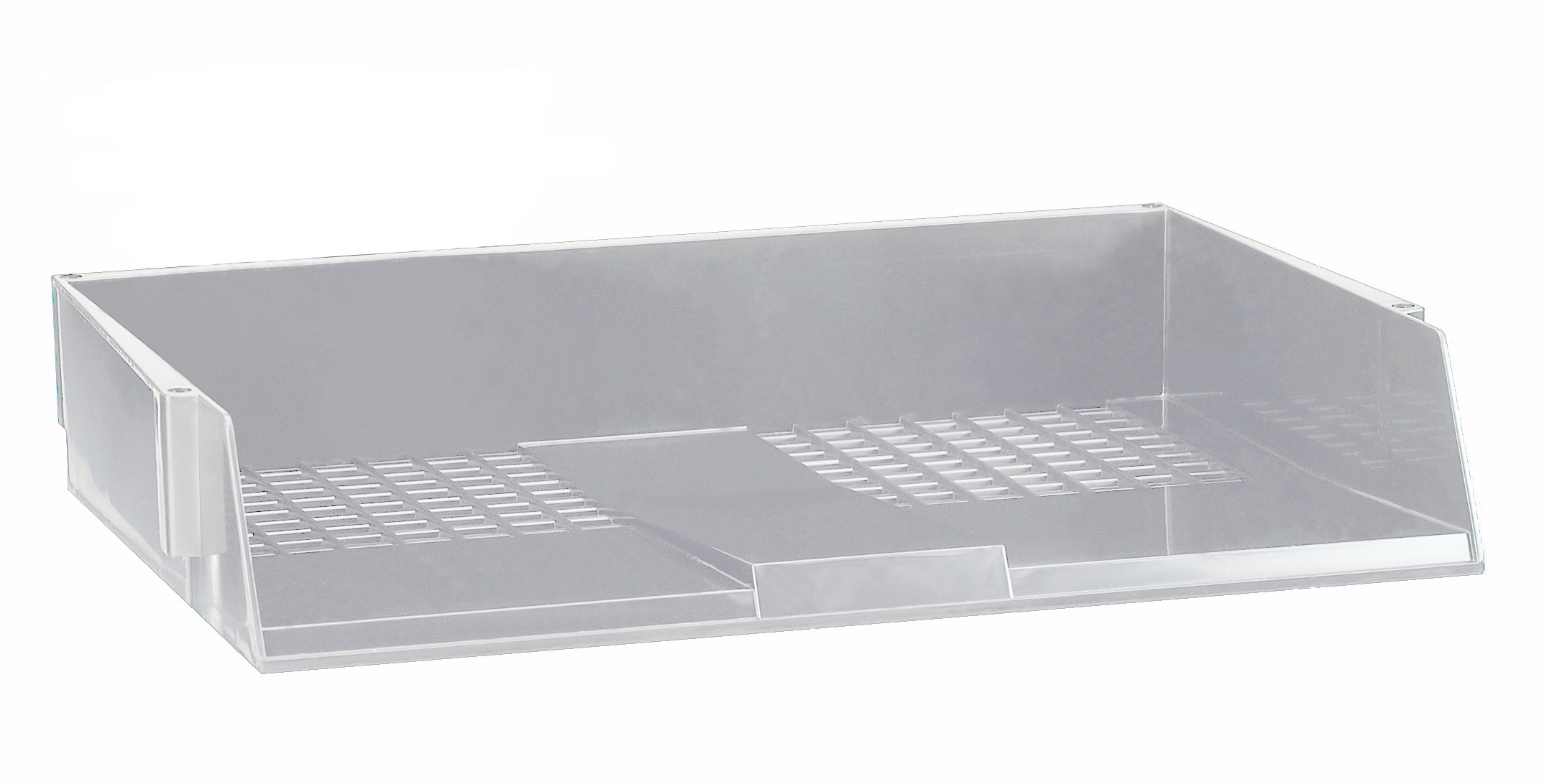 Avery W44LGRY Original Single Wide Entry Letter Tray/Intray, 367 x 63 x 254 mm - Light Grey