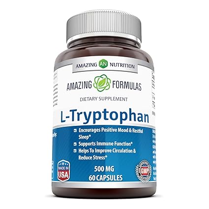 Amazing Formulas L-Tryptophan 500 Mg 60 Capsules
