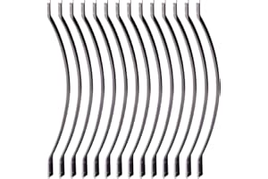 Myard 32-1/4 Inches Aluminum Deck Balusters Furniture with Screws for Facemount Railing Fencing, Arc Arch Style (50-Pack, Matte Black)