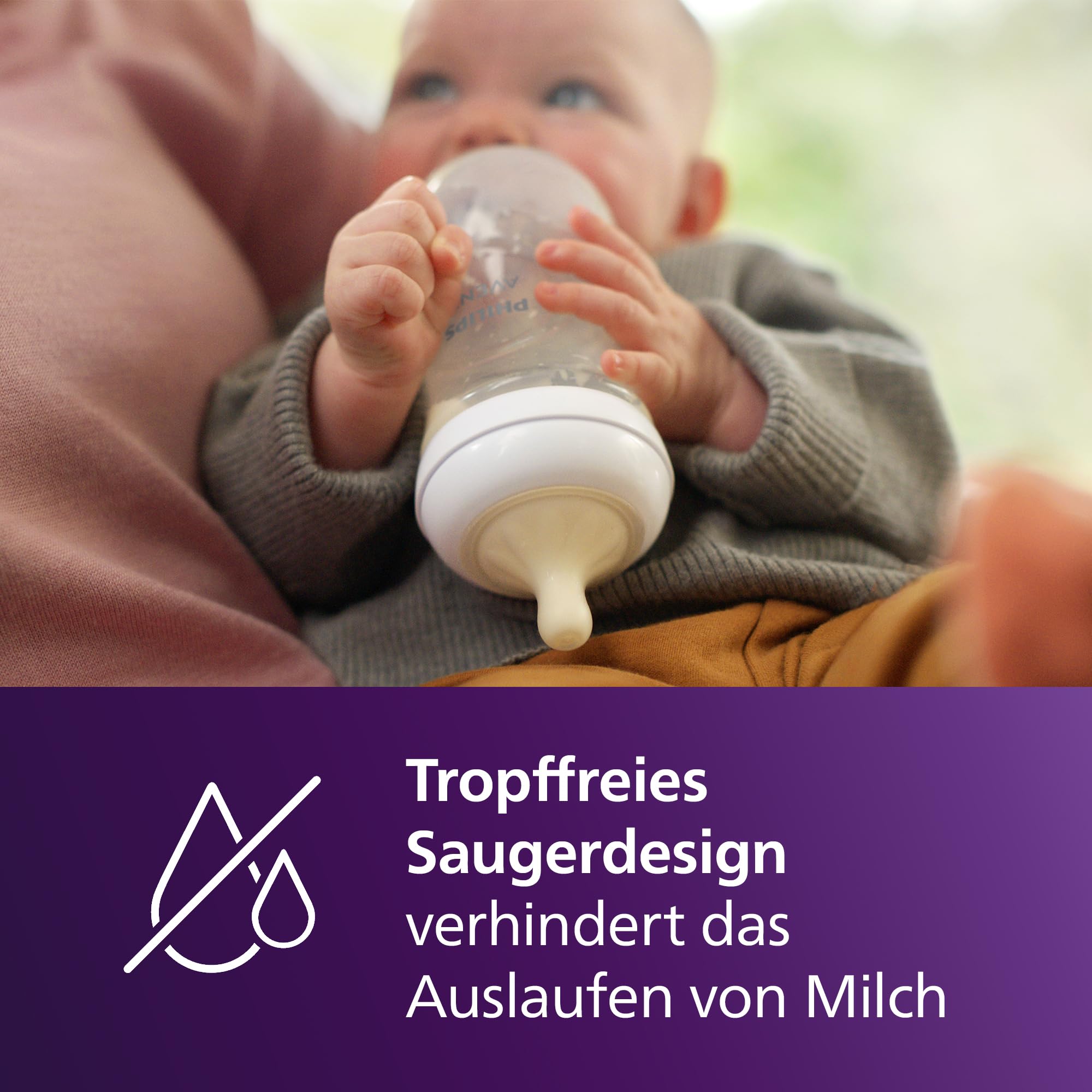 AVENT Natural Response Geschenkset für Babys: 2x Natural Response Flaschen 260 ml (ab 1 Monat), 4x ultra air Schnuller (0-6M) (Modell SCD837/13) 6