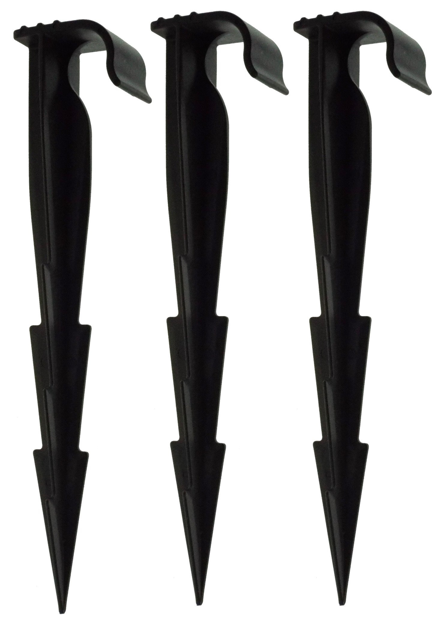 Ground securing Barbed pegs for seep Hose,Soaker Hose,drip line,Weeping Pipe/Garden hosepipe/Garden Irrigation Hose Any 16mm ouside Diameter Pipe Pack of 25