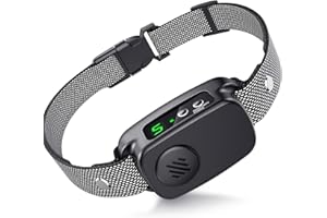 NOIDECE Bark Collar, Dog Bark Collar for Large Medium Dogs 30-120lbs, Automatic Waterproof Barking Collar with Beep Vibration and 5 Adjustable Sensitivity (Classic Black)