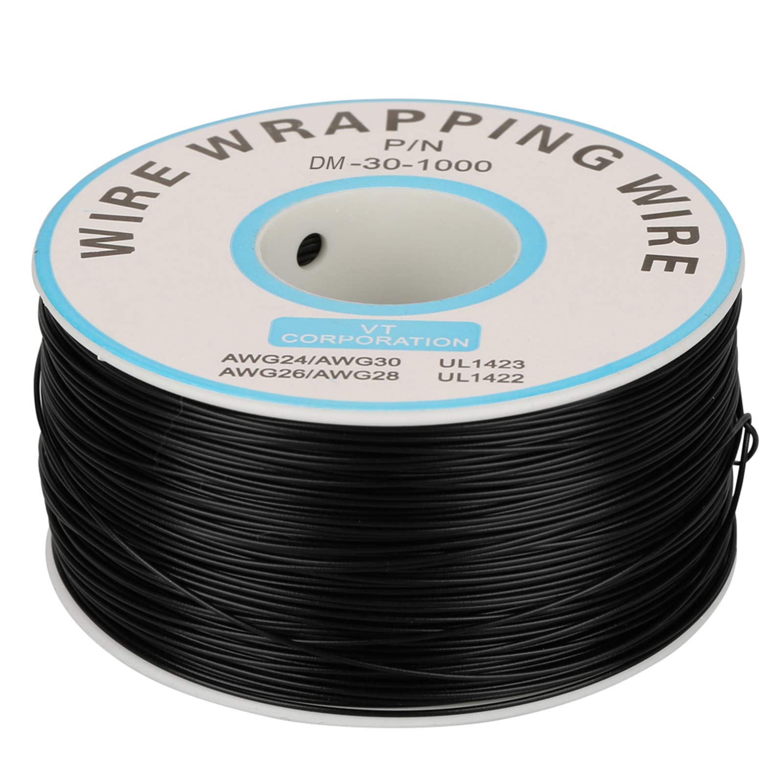 Tin Plated Copper Single Strand Wrapping Wire 30AWG 0.25mm Silicone Insulated Cable 200m Length for PCB Soldering Breadboard Electronics
