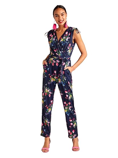 casual navy jumpsuit