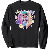 LOL OMG! - Candylicious Y2K Heart with Icons and Butterflies Sweatshirt