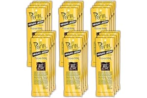 Primal Spirit Vegan Jerky – “Classic Flavor” – Texas BBQ, 10 g. Plant Based Protein, Certified Non-GMO, No Preservatives, Spo