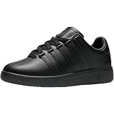 K-Swiss Men's Classic VN Leather Sneaker | Full-grain Leather Upper, Recycled Materials, Wide Width Available, OrthoLite Insole for All-day Comfort, Court Inspired.